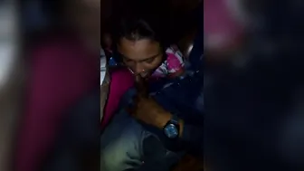 Cheating Wife Sucking Cock Outdoors In Risky Public Affair