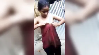 Village Teen Stripping Naked Showing Tight Body On Camera Solo
