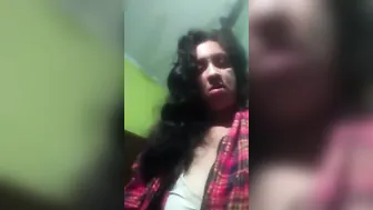 Sexy Bengali Housewife Showing Off Her Massive Natural Tits
