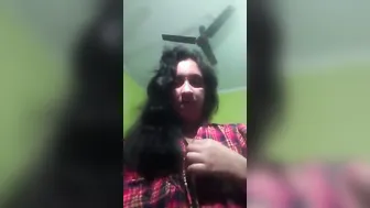 Sexy Bengali Housewife Showing Off Her Massive Natural Tits