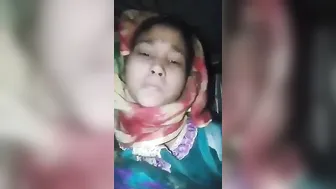 Covered Babe Showing Her Tits And Pussy On Camera For BF