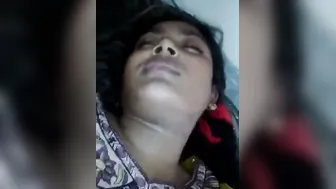 Covered GF Fucking Her Man Filmed On Mobile Leaking Out