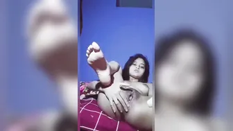 Horny Girl Pleasuring Herself With Dildo In Her Private Room