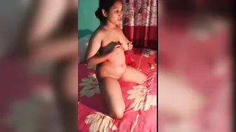 Thick Bengali GF Riding Him Raw In Their Bedroom Naked