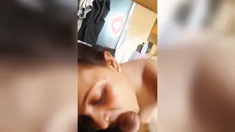 Married Woman Tasting Her Secret BF Behind Doors
