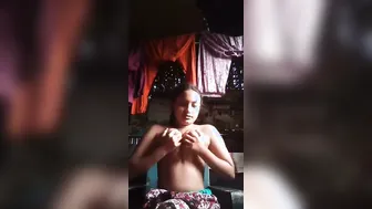 Village Girl Revealing Her Massive Boobs On Webcam For Bf