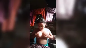 Village Girl Revealing Her Massive Boobs On Webcam For Bf