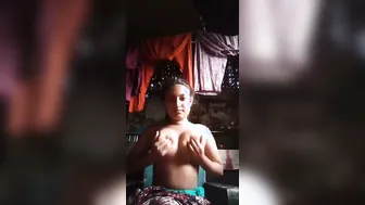 Village Girl Revealing Her Massive Boobs On Webcam For Bf