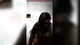 Huge Tits Desi Girl Stripping Naked In Bathroom For Lover