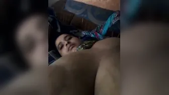 Busty Punjabi Bhabhi Spreading Wide Revealing Smooth Shaved Pussy
