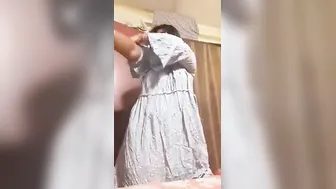 Chubby Village Babe Doing Striptease In Private Selfie Video