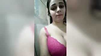 Busty Married Wife Showing Off Her Huge Melons On Private Camera