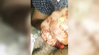 Married Housewife Treating Her Husband After Long Work Day