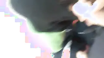 Kashmiri GF Blowing Her Man Under The Trees In Public