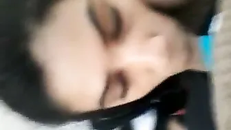 Kashmiri GF Blowing Her Man Under The Trees In Public