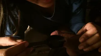 GF Licking Chocolate Off My Dick Making Me Explode Hard