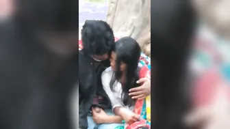 Horny Couple Fucking Outdoors Caught Giving Risky Public Head