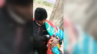 Horny Couple Fucking Outdoors Caught Giving Risky Public Head