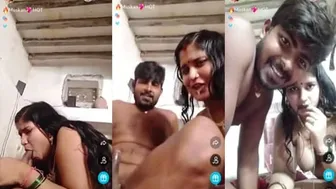 My Bhabhi Surprising Me With Late Night Blowjob On Webcam