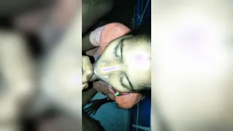 Village Maid On Her Knees Sucking Off The Homeowner For Cash