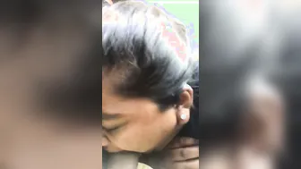 Aunty Sucking Him Off In Moving Car Risking Getting Caught