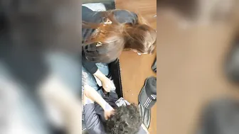 College GF Stroking Her BF During Lunch Break