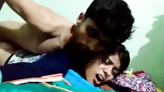 Young Indian Couple Fucking Raw In Their Apartment After Dark