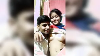 Young Desi Couple Fucking Passionately In Their Bedroom Together