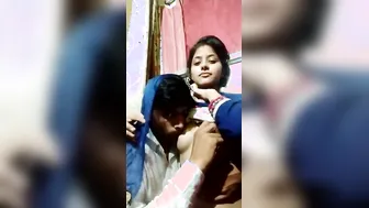 Young Desi Couple Fucking Passionately In Their Bedroom Together