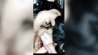 Just Married Indian Wife Taking His Thick Cock In Private Video