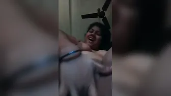 Indian GF Squirting Hard Fingering Herself Soaking The Bed