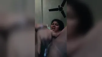 Indian GF Squirting Hard Fingering Herself Soaking The Bed