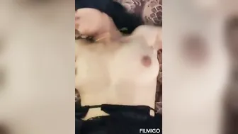 Blindfolded GF Getting Pounded Hard Begging For More Now