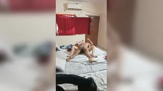 Horny Couple Caught Fucking On Hidden Camera In Their Room