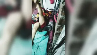 Village Aunty Getting Filmed Secretly Spreading Wide Getting Wet