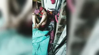 Village Aunty Getting Filmed Secretly Spreading Wide Getting Wet