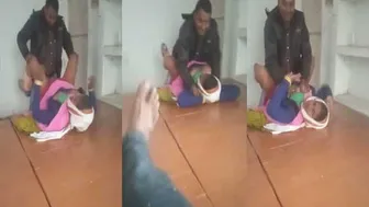 Two Men Taking Turns With Housemaid While Wife Away From House