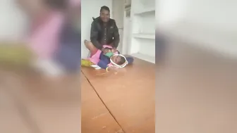 Two Men Taking Turns With Housemaid While Wife Away From House