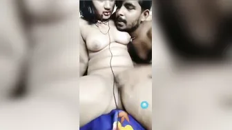 Desi Wife Doing Live Webcam Show With Hubby After Midnight Hours