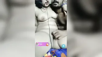 Desi Wife Doing Live Webcam Show With Hubby After Midnight Hours