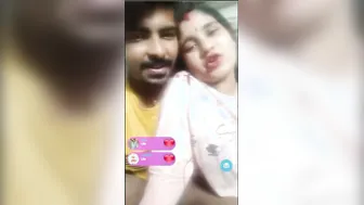 Desi Wife Doing Live Webcam Show With Hubby After Midnight Hours