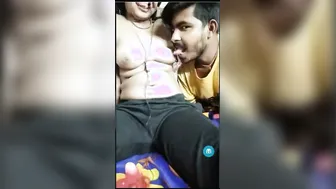 Desi Wife Doing Live Webcam Show With Hubby After Midnight Hours