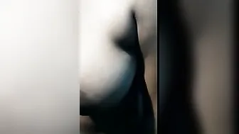 Curvy Housewife Recording Herself Naked Teasing Her Big Boobs