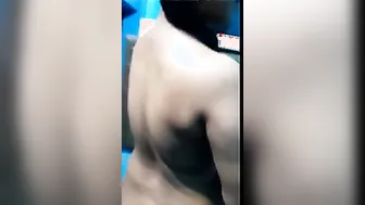 Curvy Housewife Recording Herself Naked Teasing Her Big Boobs