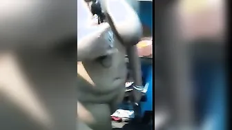 Curvy Housewife Recording Herself Naked Teasing Her Big Boobs