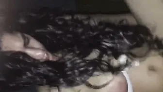 Thick Wife Bouncing On Her Man Riding Him Hard In Bedroom