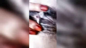 Hairy Pussy GF Making Her Naughty Selfie Mms Video Tonight