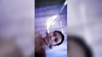 Hairy Pussy GF Making Her Naughty Selfie Mms Video Tonight