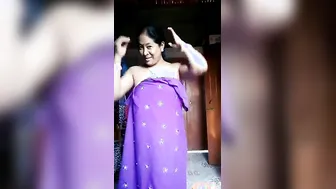 Married Woman Stripping Naked Showing Everything On Camera