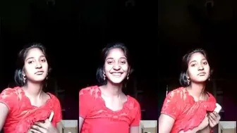 GF Showing Her Tits To BF On Video Call Alone